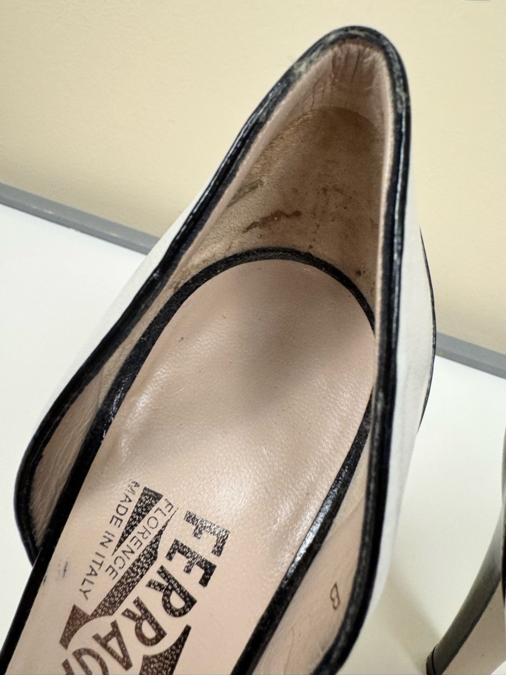 Salvatore Ferragamo Manuela 11 BCM Patent Leather Peep Toe Pumps - Picture 4 of 10